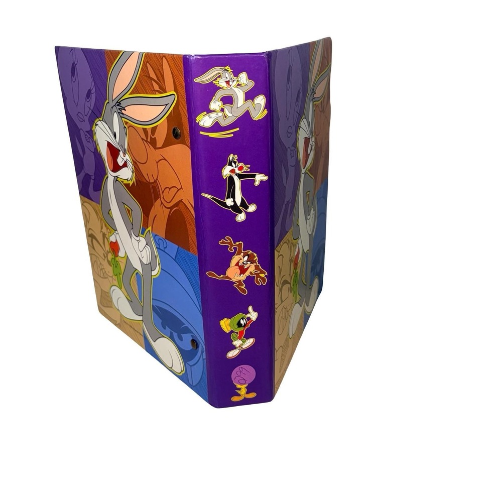 VTG 1998‎ Warner Bros Looney Tunes Bugs Bunny Tasmania Retro Photo Album Binder